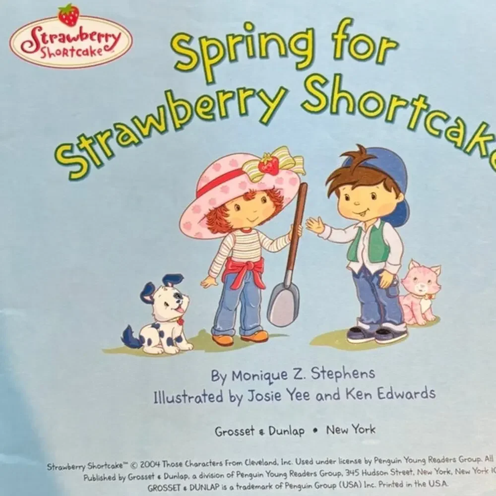 Vintage 2003 Strawberry Shortcake Goes to School Book by Emily Sollinger, PB